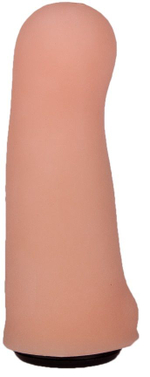 Пояс-трусики с 2 насадками Exotic-Alice - 18 и 10,5 см. (Цвет: телесный с черным)
