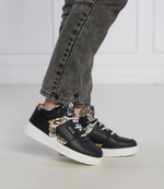 Кожаные кроссовки Versace Jeans Couture - черный(73VA3SJ1ZP156)
