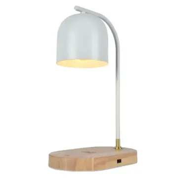 Настольный светильник с зарядкой для телефона 1*E27 ZRS.1066.02 белый DESKLIGHT Zortes