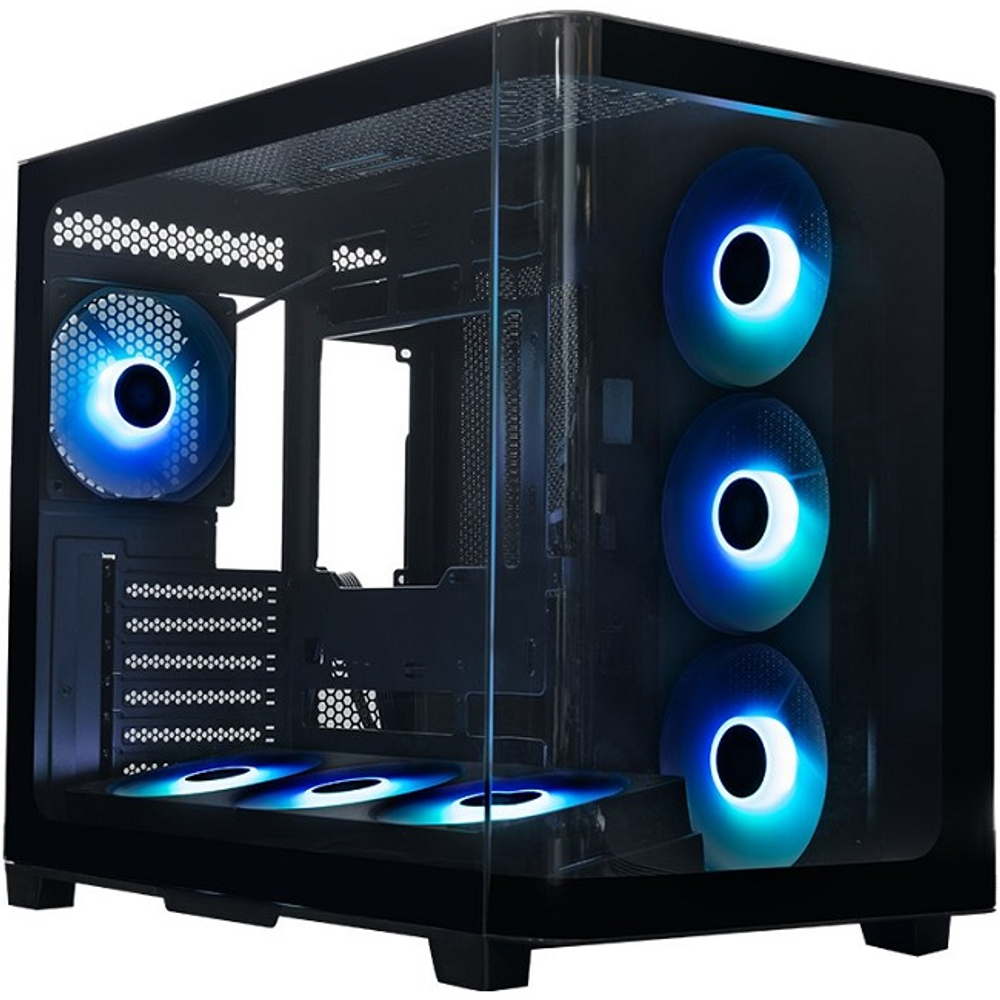 Корпус Midi-Tower XASTRA QR500 7ARGB-FC-C6-UC Curve Glass ARGB Black (QR500-2FA36A-1FC12A-C6-UC)