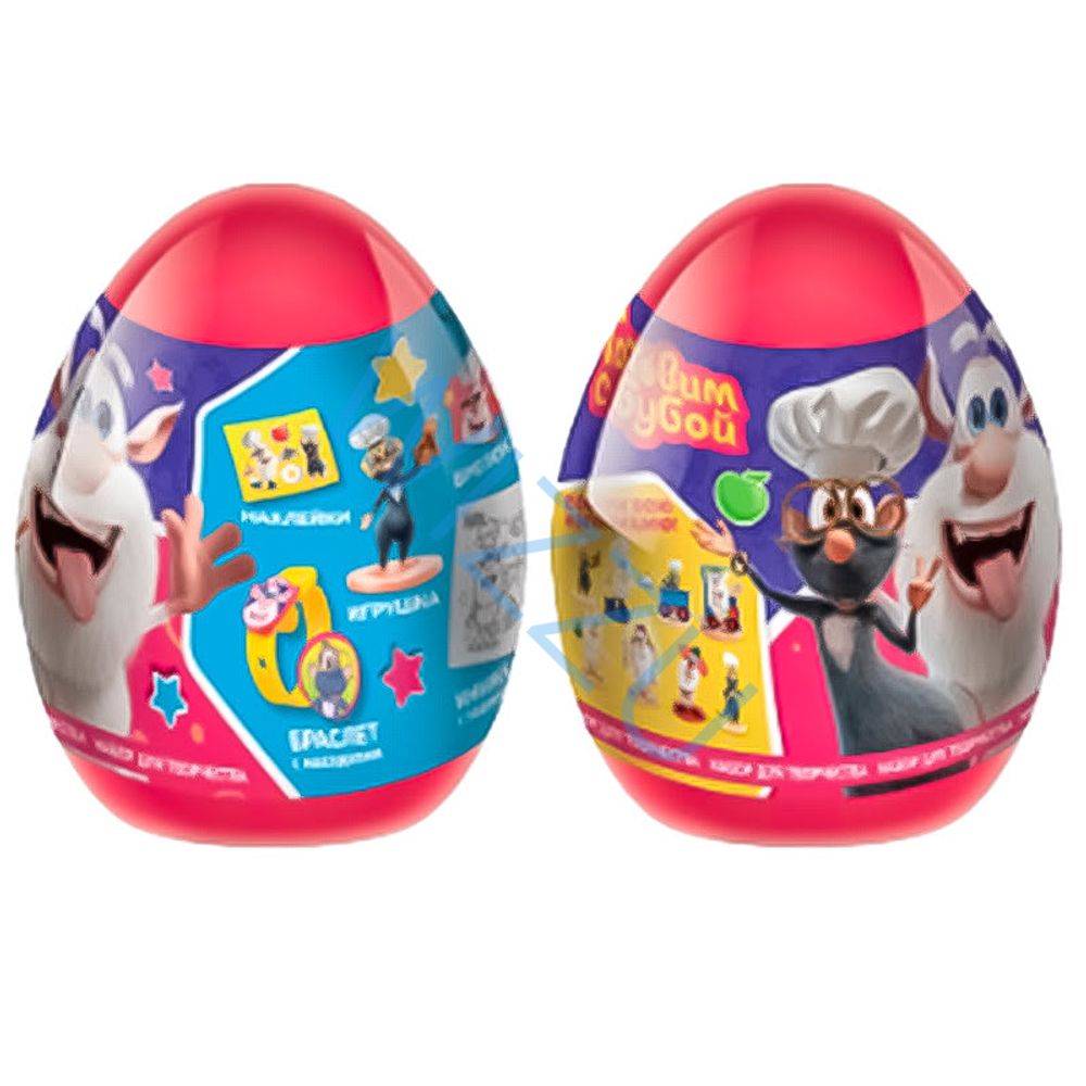 Игровой набор с подарком Готовим с Бубой Happy Magic в пластиковом яйце XXL, 10 г