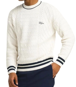 Свитер теннисный Wilson Heritage Cable Knit
