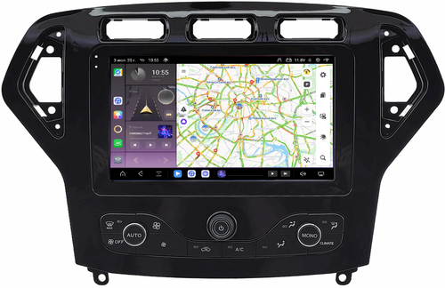 Магнитола для Ford Mondeo 4 2007-2010 - Kuberg QLed, Android 13, Быстрейшая, CarPlay, SIM-слот