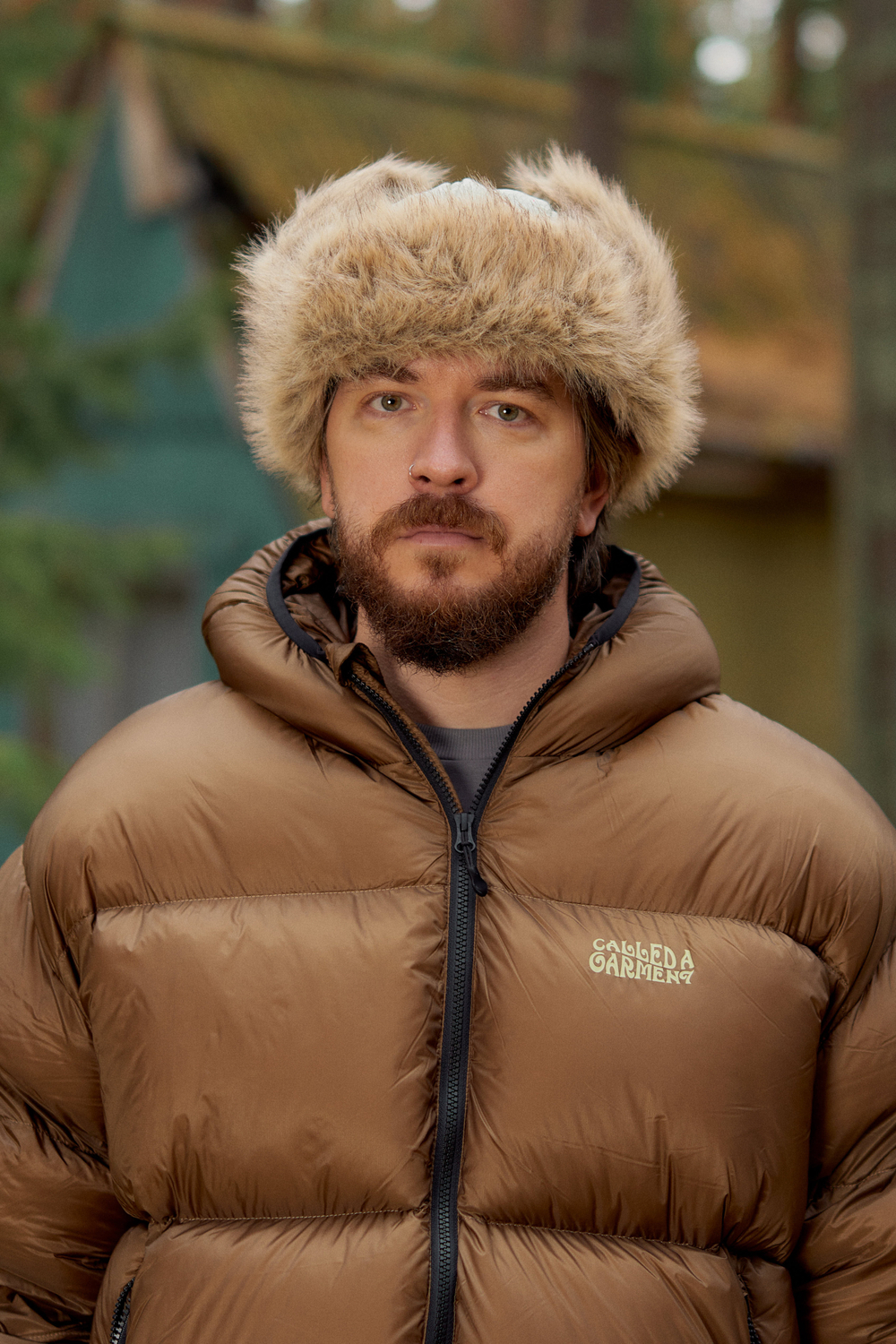 Шапка Called a Garment Beast Trapper Hat "Dusty Olive"