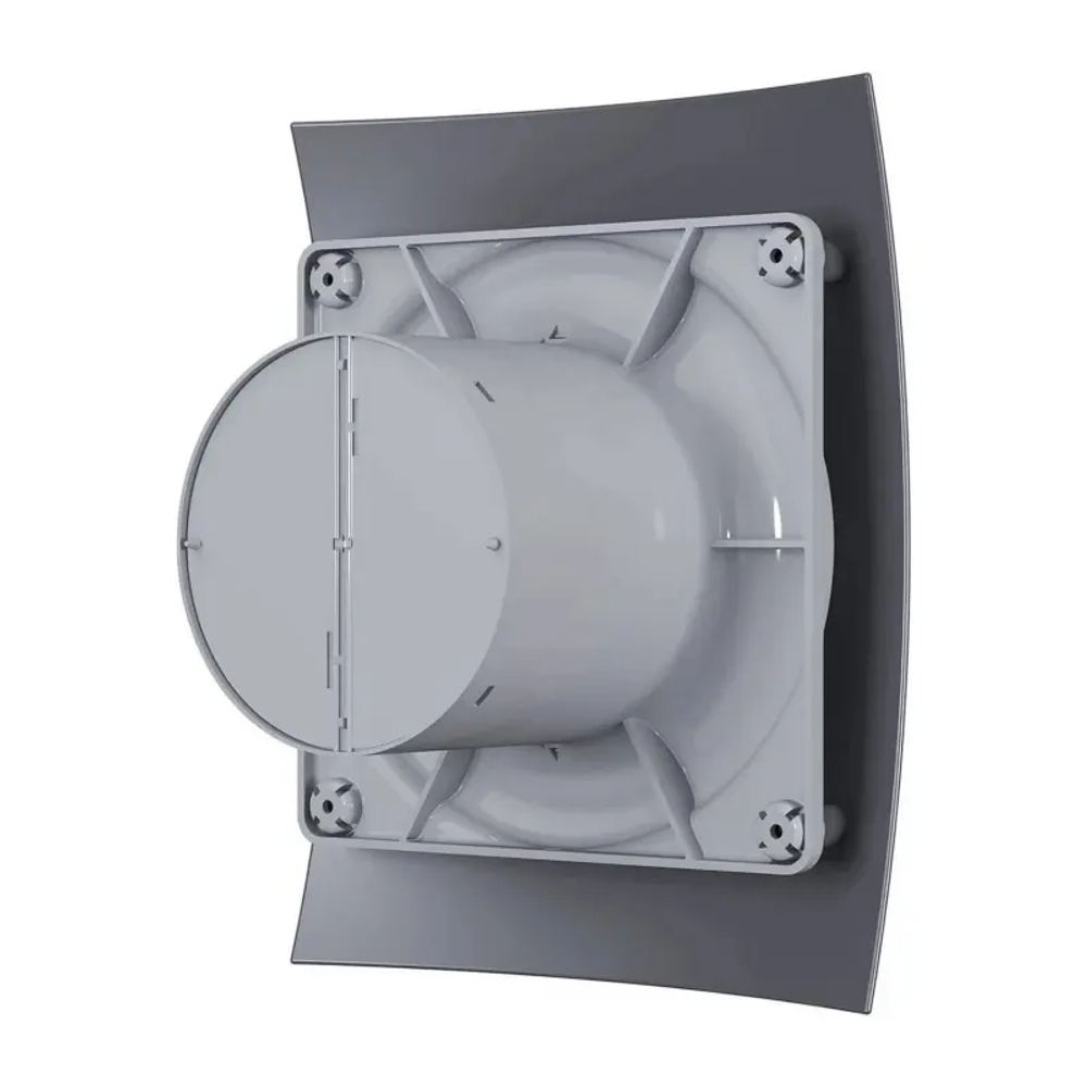 Вентилятор накладной BREEZE D100 обратный клапан Dark gray metal DICITI