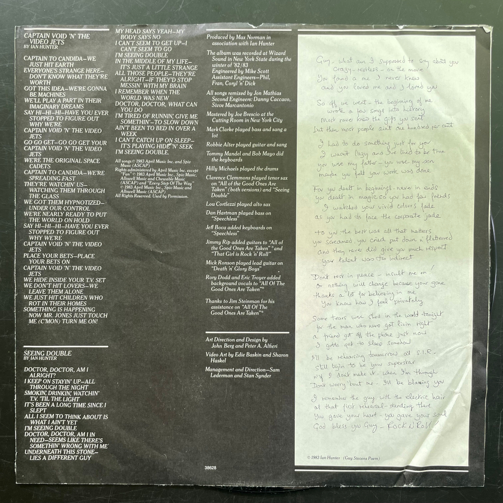 Ian Hunter ‎– All Of The Good Ones Are Taken (США 1983г.)