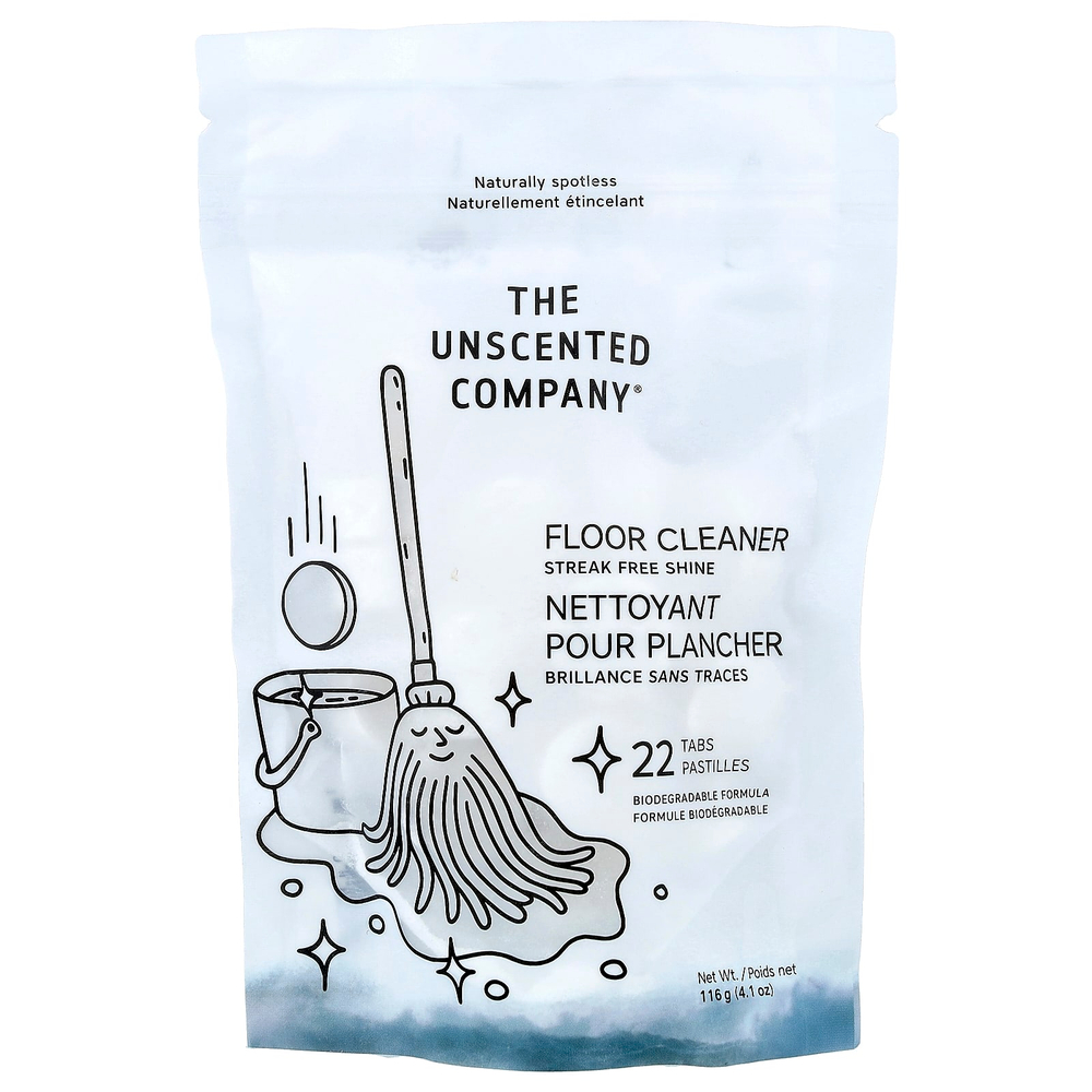 The Unscented Company, Средство для мытья полов, 22 таблетки, 116 г (4,1 унции)