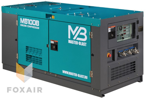 Винтовой дизельный компрессор Master Blast MB100B-7