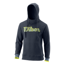 Мужская кофта теннисная Wilson Script Eco Slimfit Hoody Men - Blue, Yellow