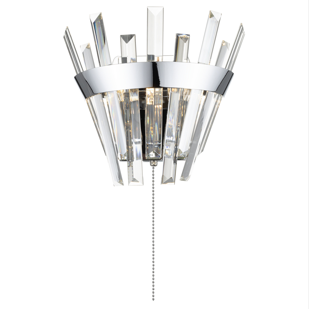 Citilux Вестерос CL307310 Бра хрустальное с выключателем Хром