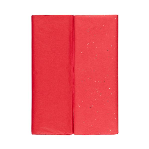 Бумага тишью 50х70 см, 5 шт, 10 л. 02 т.красный/красный, Stilerra TPA-03