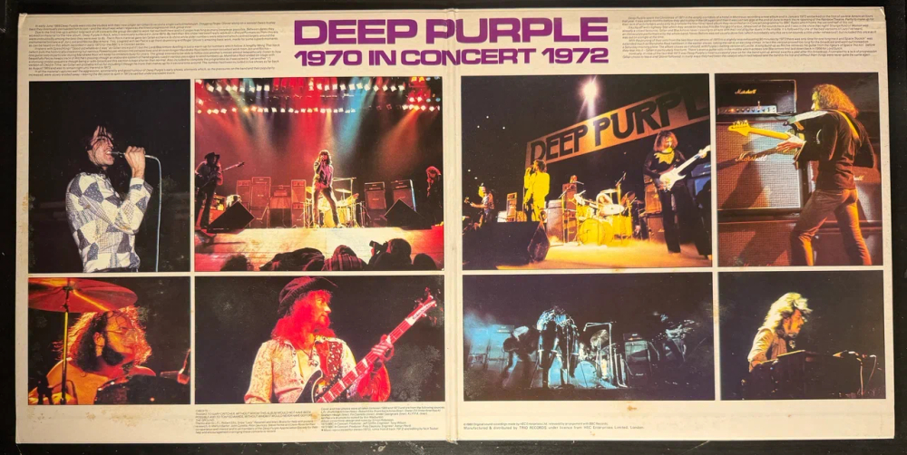 Deep Purple ‎– Deep Purple In Concert 2LP (Япония 1980г.)