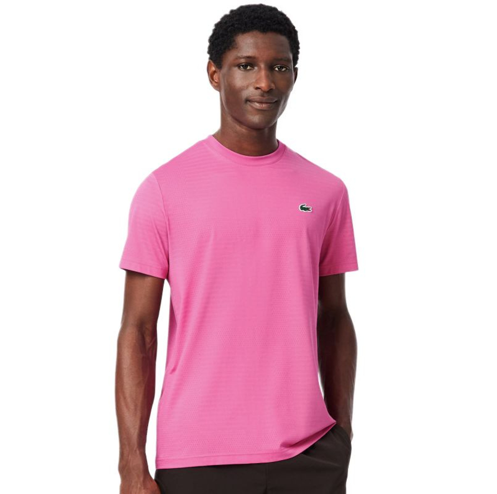 Теннисная футболка Lacoste Ultra Dry Stretch - pink