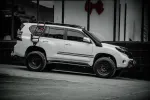 Платформа на крышу и боковая лестница для Toyota Land Cruiser Prado 150 LC150 Тойота Прадо Крузак защитный обвес