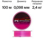 Шнур LINESYSTEM Rock Game PE 100m #0.3 pink