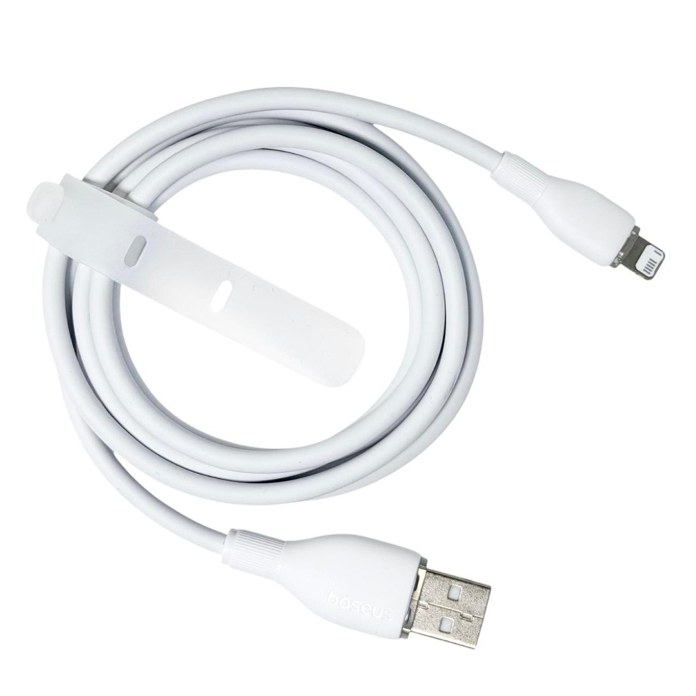 Usb Кабель-зарядка Lightning Baseus Pudding Series 2.4A 1.2м P10355700221-00 белый
