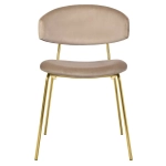 Стул Bradex Home Elle латте с золотыми ножками
