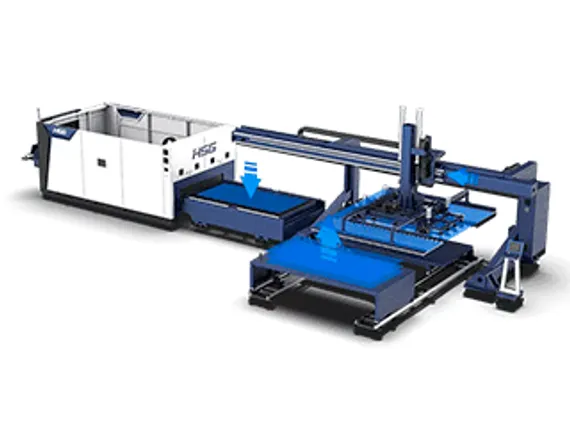 Автоматизированная система загрузки и разгрузки HSG Laser серии ALG