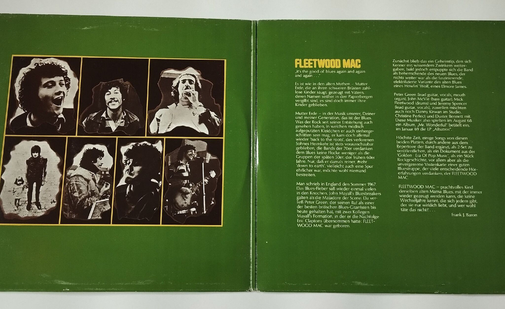 Винтажная виниловая пластинка LP Fleetwood Mac The Golden Era Of Pop Music (Holland 1972)