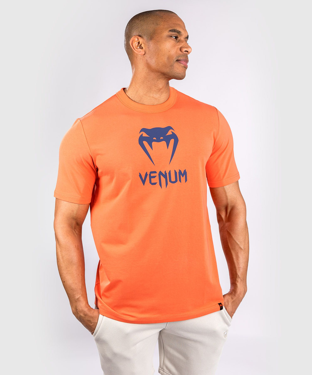 Футболка Venum Classic Orange/Navy Blue