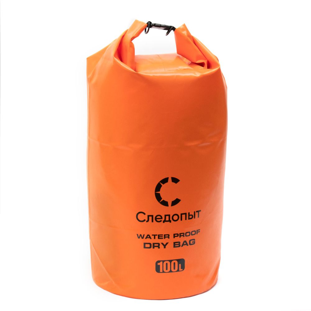 Гермомешок "СЛЕДОПЫТ - Dry Bag" без лямок, 100 л,ПВХ, цв. оранжевый/20/