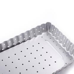 Форма для выпечки перфорированная Patisse Silver 35х11х2.5 см