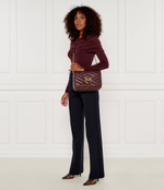 Кожаная сумка через плечо LOVE CLICK PUFF CLASSIC Pinko - бордовый(101585 A1ET)