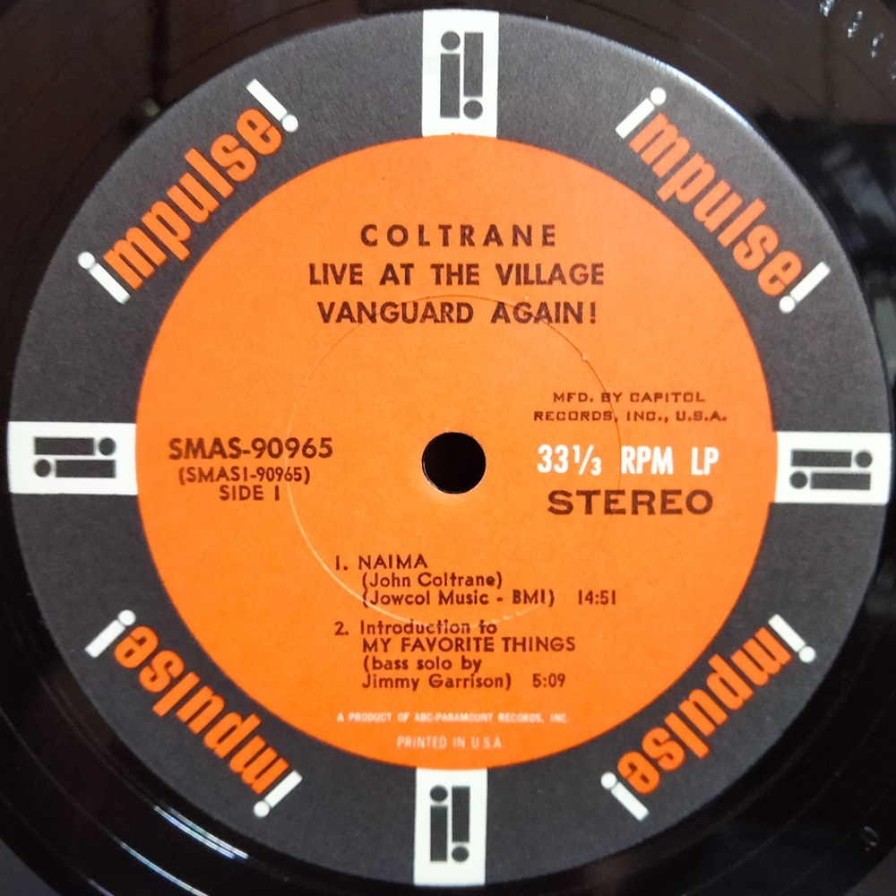 John Coltrane / Live At The Village Vanguard Again! (LP)
