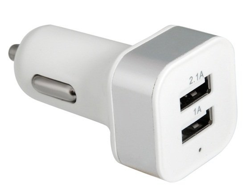 Автомобильное зарядное устройство (АЗУ) iPhone/iPad на 2 USB