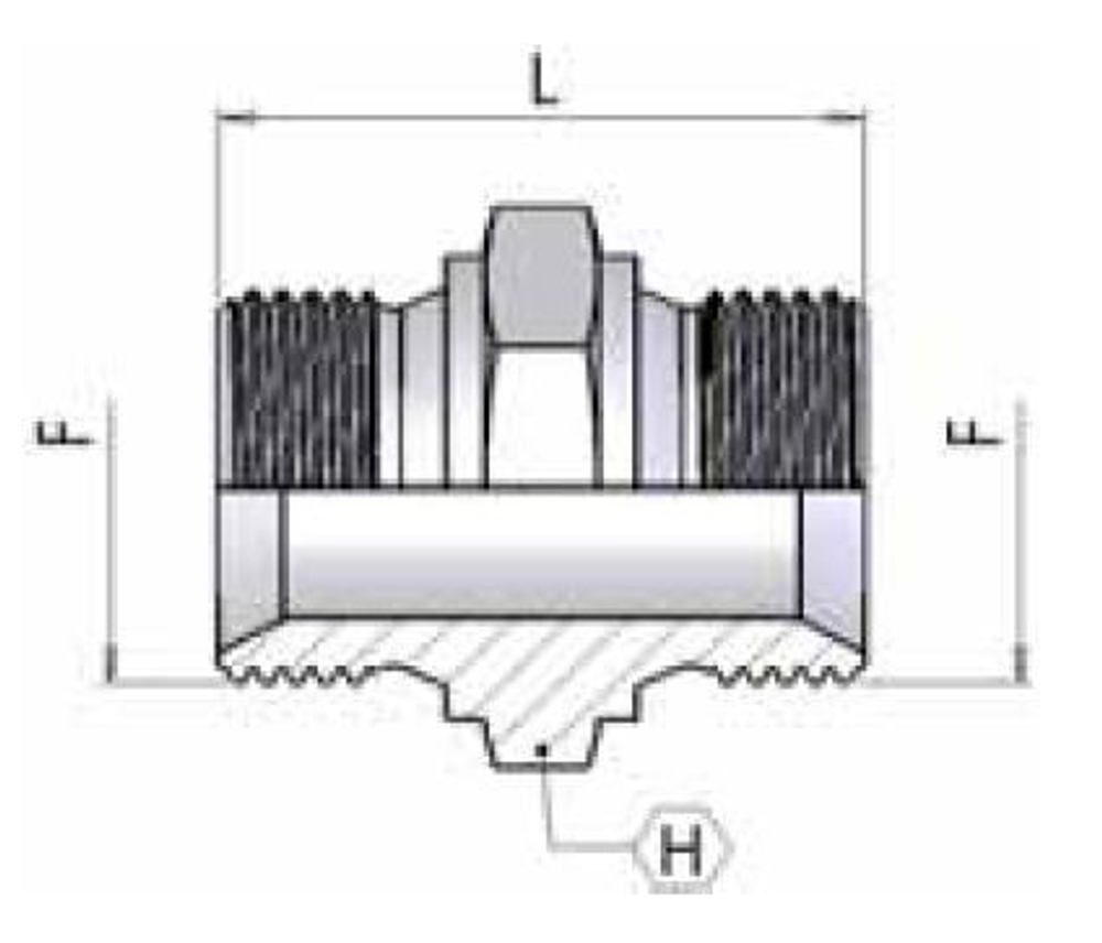 Соединение P BSP 3/8" BSP 3/8"