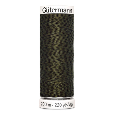 01 Нить Sew-All 100/200 м для всех материалов, 100% полиэстер Gutermann 748277 (531 т.т.хаки)