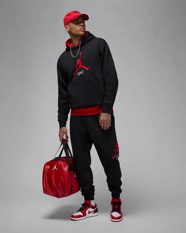 Брюки спортивные мужские NIKE M J ESS FLC BASELINE PANT