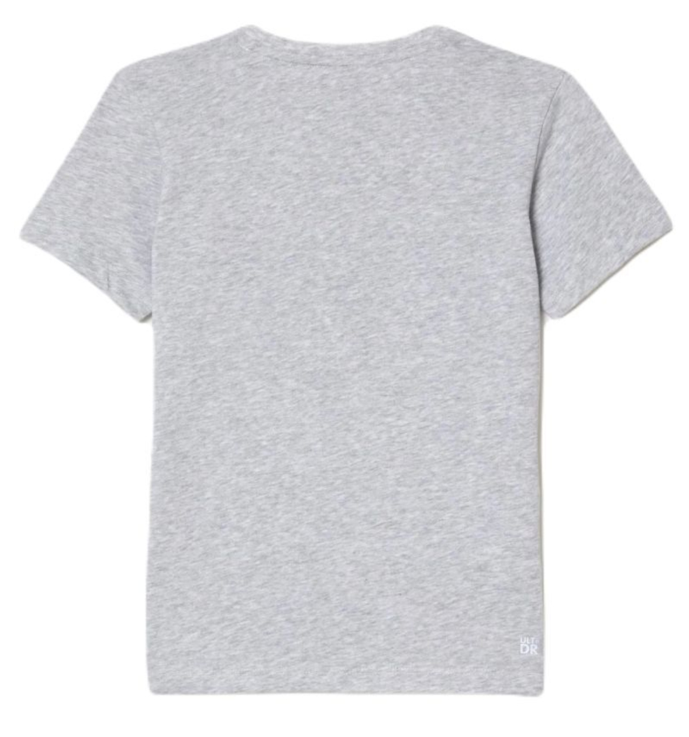 Футболка для мальчика теннисная Lacoste Oversized Tennis T-shirt with XXL Logo - серый