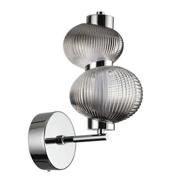Бра 8W 4000K 5096/8WL хром/дымчатый градиент L-vision Bruco Odeon Light