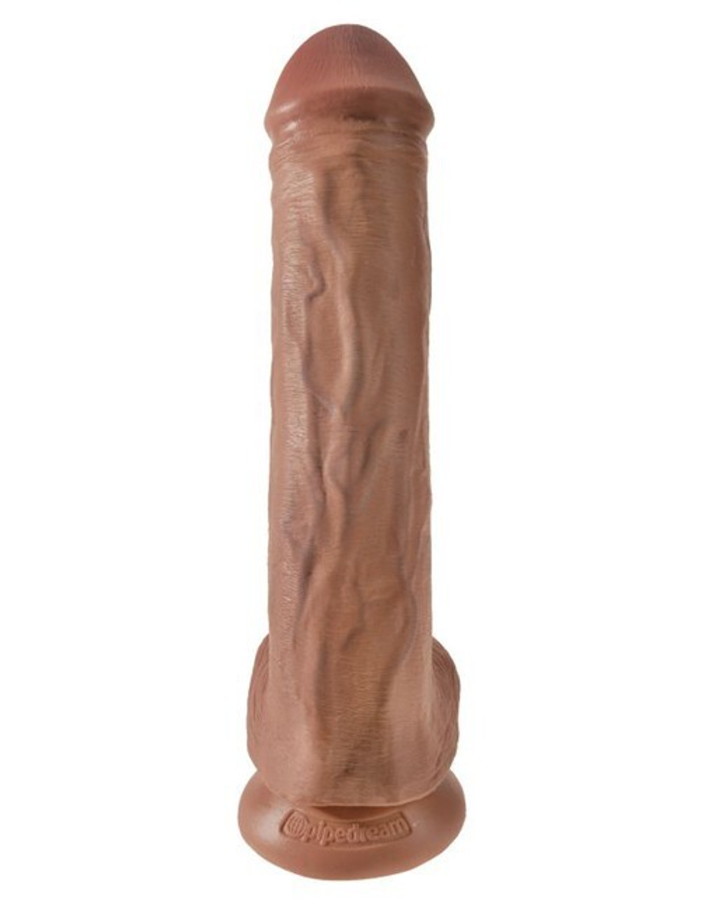 Фаллоимитатор-гигант на присоске загорелый King Cock 13 Cock with Balls (Цвет: телесный)