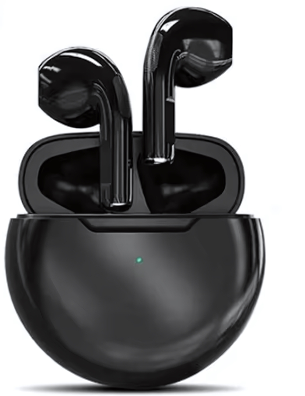 Bluetooth - гарнитура Pro 6, TWS вкладыши, BT5.0, 30/200mAh Black