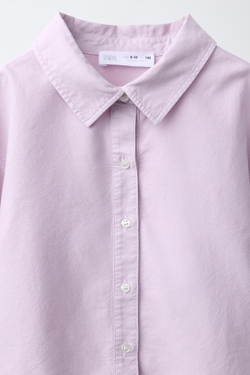ZARA - FRUIT OF THE LOOM™ РУБАШКА OXFORD, СВЕТЛО-СИРЕНЕВЫЙ
