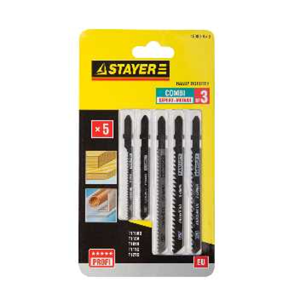 Пилки для электролобзика по дереву набор 5 шт STAYER, 15980-H5-3