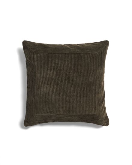 Чехол для подушки Seliria из коричневого вельвета с вышивкой, 50 x 50 см