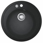 Мойка GROHE K200 с одной чашей, диаметр 510 мм, черный гранит (31656AP0)