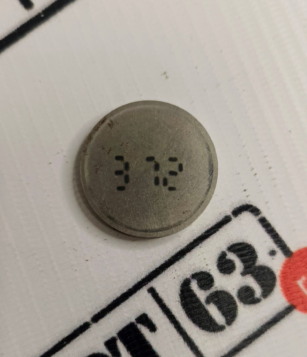 Шайба регулировки клапанов 3.72