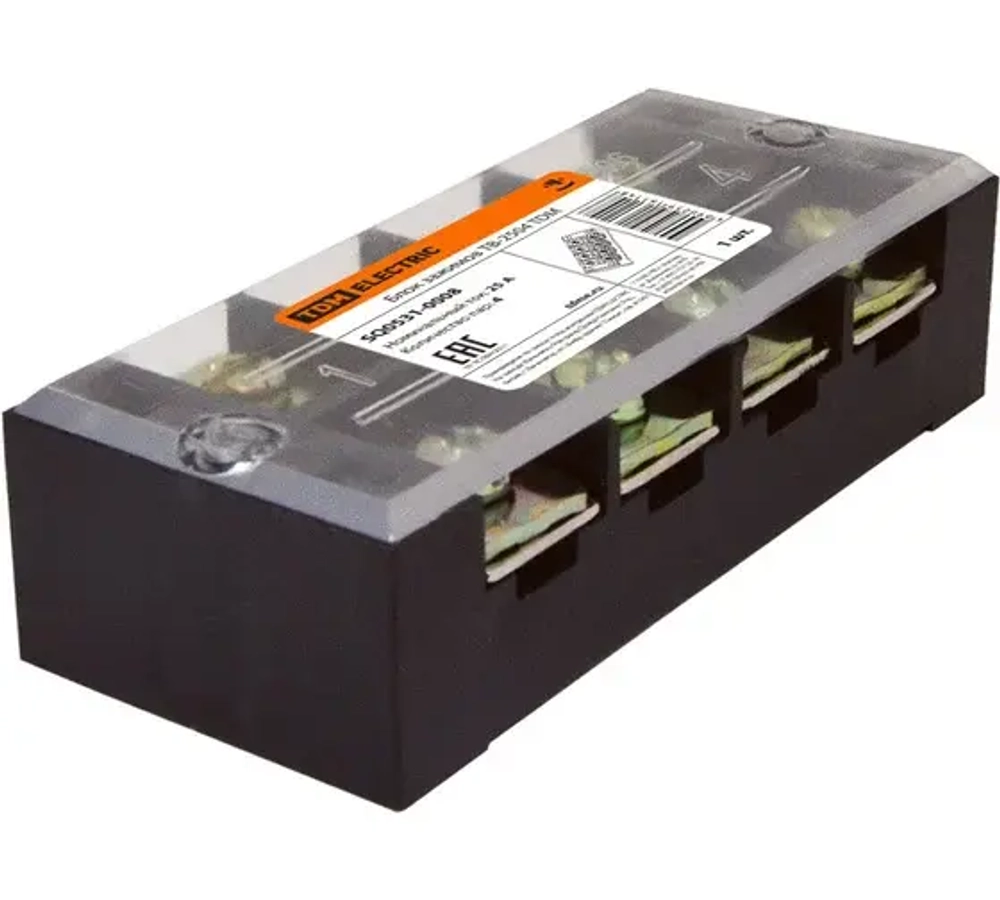 Блок зажимов  ТВ-2504 25А, 4 пары TDM SQ0531-0008