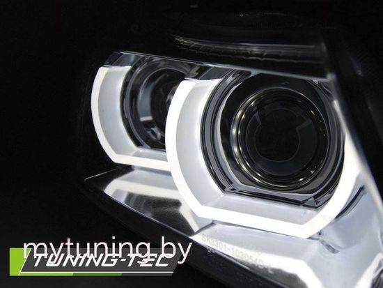 Передние фары для BMW 3 E90 / E91 (09-11) хромированные под штатный ксенон