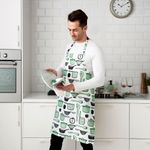 Кухонный фартук IKEA RINNIG (РИННИГ), Белый с рисунком, 69х85 см