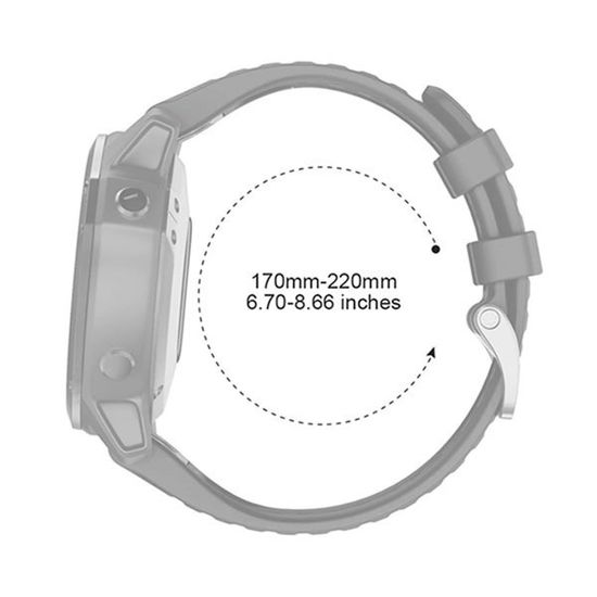 Ремешок силиконовый 26 мм. Premium для Garmin Fenix 7x/6x/5x/5x plus/3, Descent, Tactix, Enduro, D2, быстросъемный QuickFit (Бордовый)