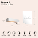 Уличный настенный светодиодный светильник Maytoni Lot O428WL-L20W3K