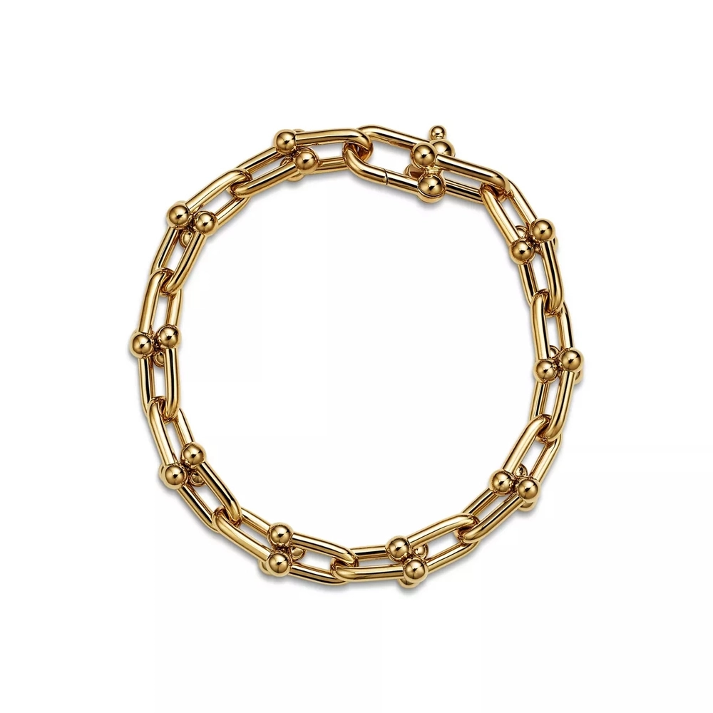 Браслет из жёлтого золота 18k,Tiffany ⚜️Hard Wear medium link