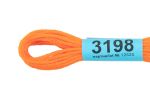 Мулине Gamma 100% хлопок, цв.3198 яр.оранжевый, 24 мотка по 8 метров