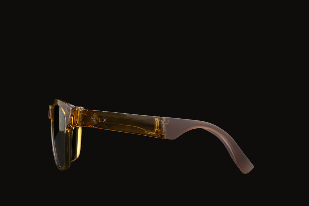 Спортивные очки HILX Unfold Shiny Crystal Yellow / Gold Polarized Lens
