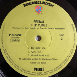 Виниловая пластинка Deep Purple ‎– Fireball LP